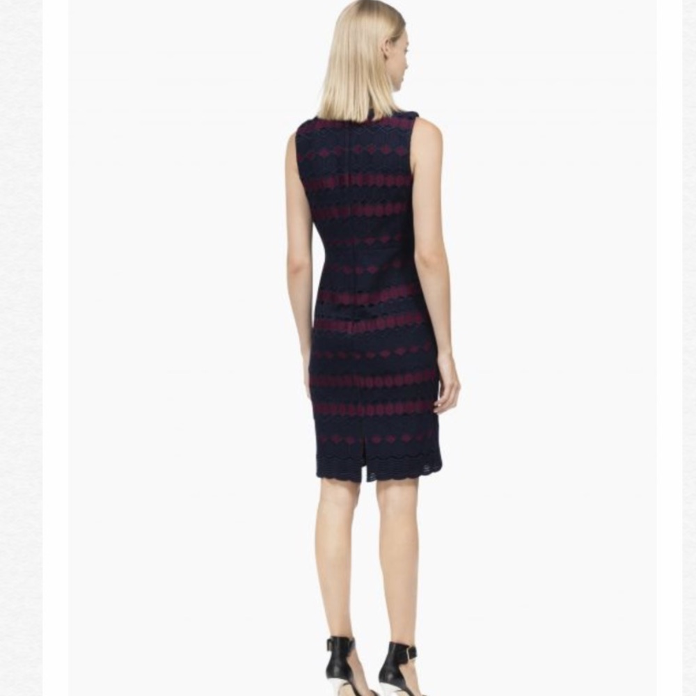 ‼️SOLD ‼️CALVIN KLEIN Lace Scuba Sheath Dress - Picture 2 of 5
